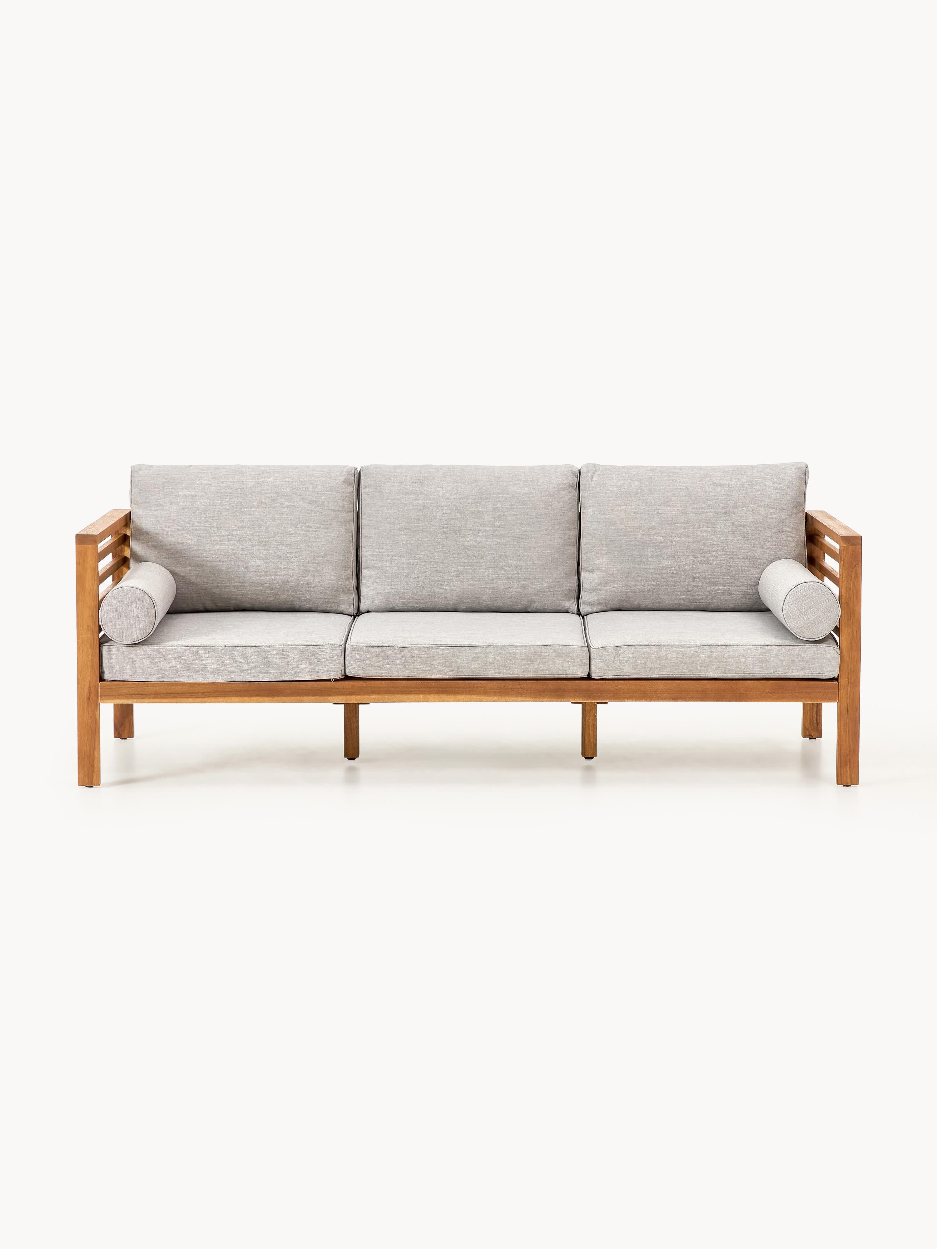 Garten-Loungesofa Bo (3-Sitzer) aus Akazienholz