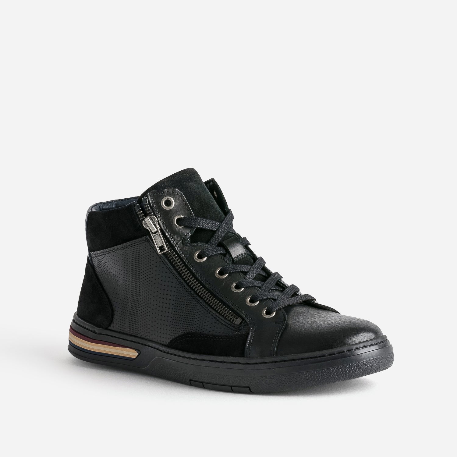 Basket noire cuir