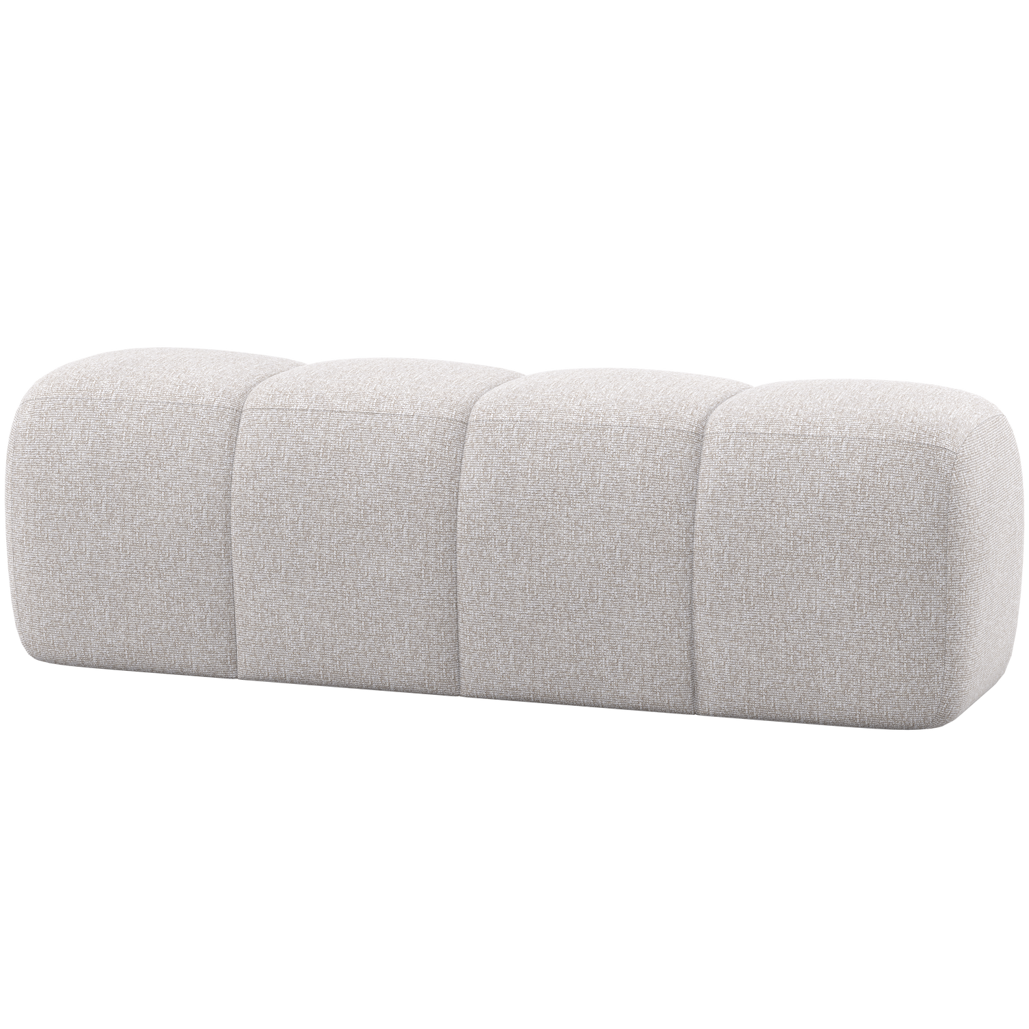 WOOOD eetbankje 164 cm Mojo - Bouclé - Ecru Melange - 49x164x45