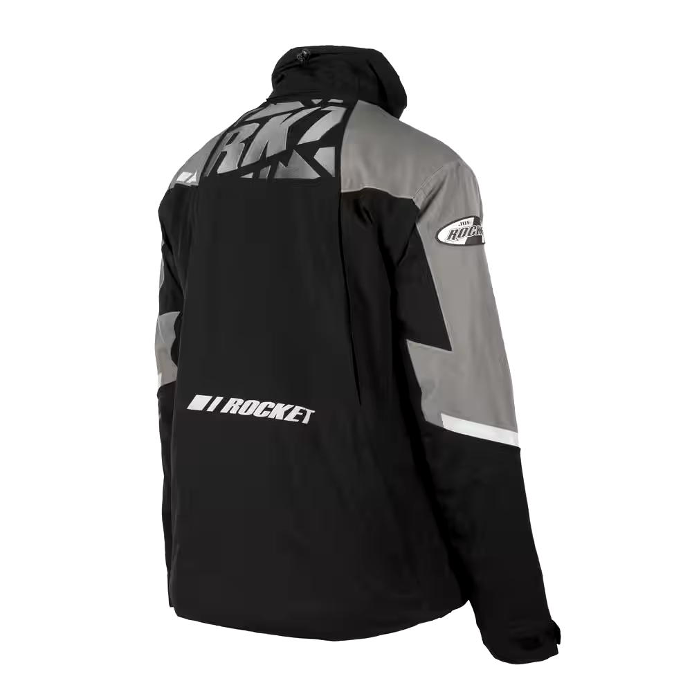 Joe Rocket Racing Men's Snowmobile Winter Jacket, Grey/Black, Assorted Sizes
