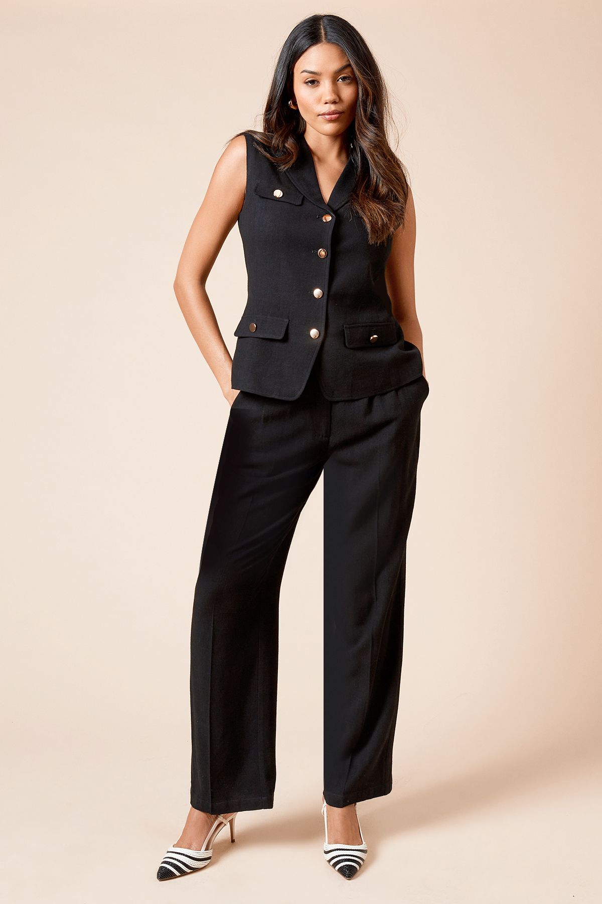 Dorothy Perkins Belted Wide Leg Trouser