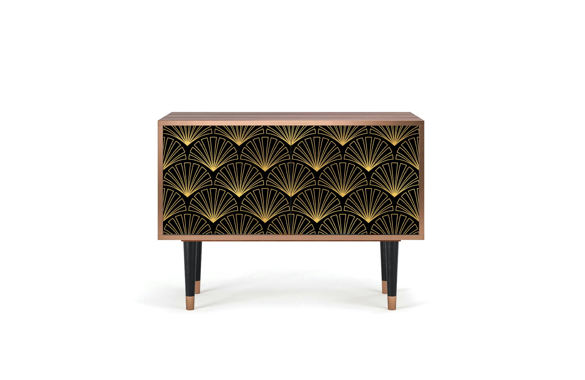 BIRD OF JUNO - Buffet bas  noir 2 portes L 94 cm