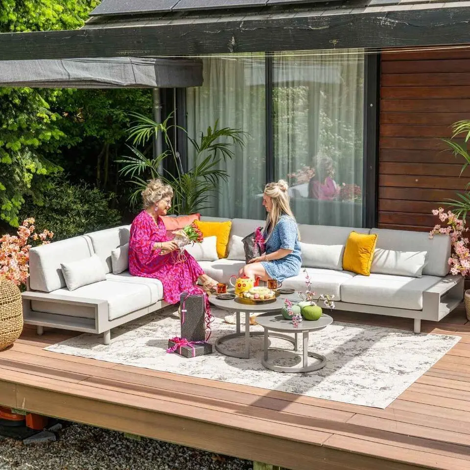 Garden Impressions Lizzy loungeset 5-delig - Monte Carlo loungetafels