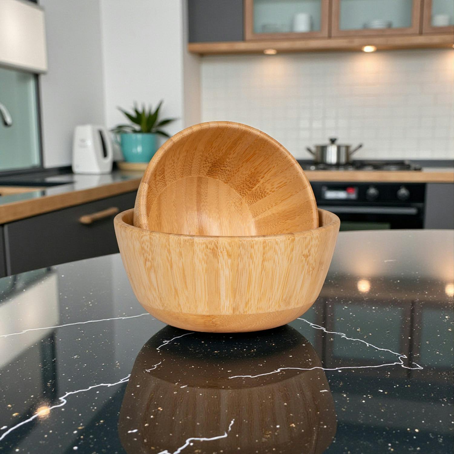Bol apéro en bambou (lot de 2)