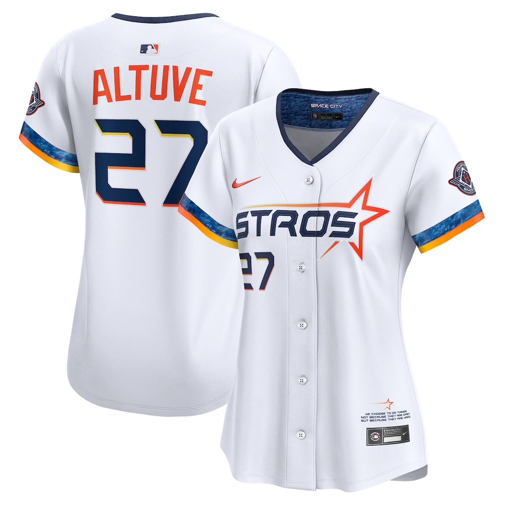 Jose Altuve Houston Astros Nike Women's 2025 City Connect Limited Player Jersey - White