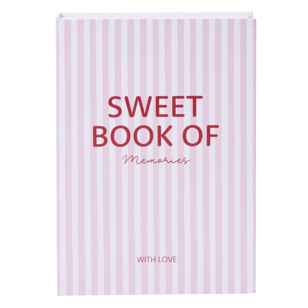 BoÎte livre carton &ldquo;Sweet&rdquo; rose 18x25cm