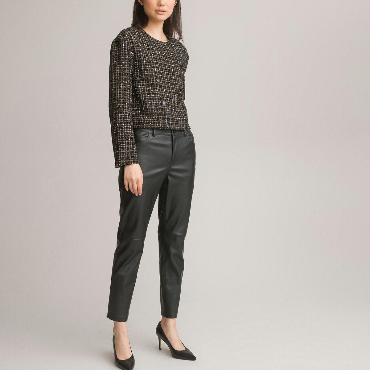 Veste carrée en tweed