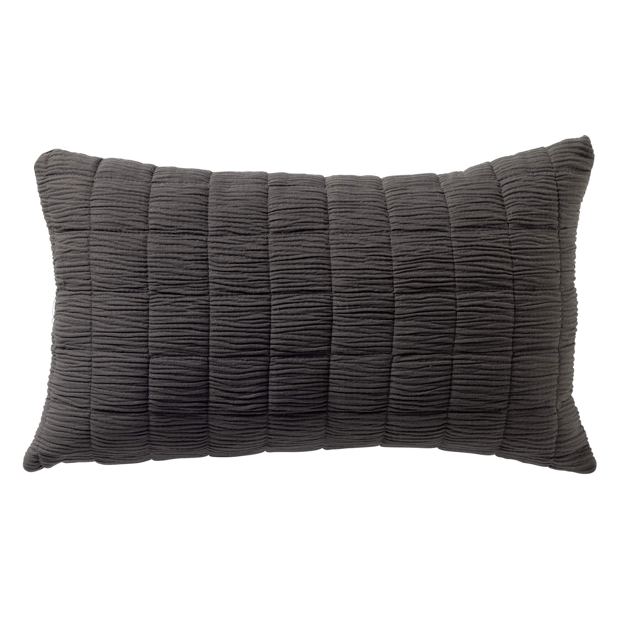 REZA - Sierkussen 30x50 cm - Charcoal Gray - antraciet