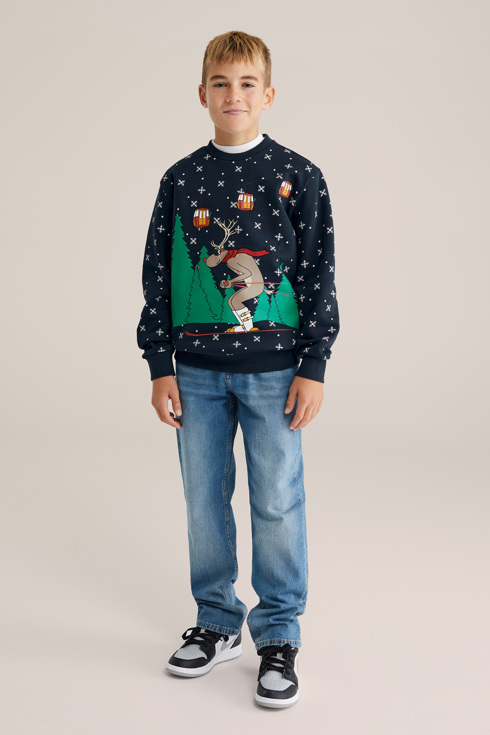 Jongens sweater met print