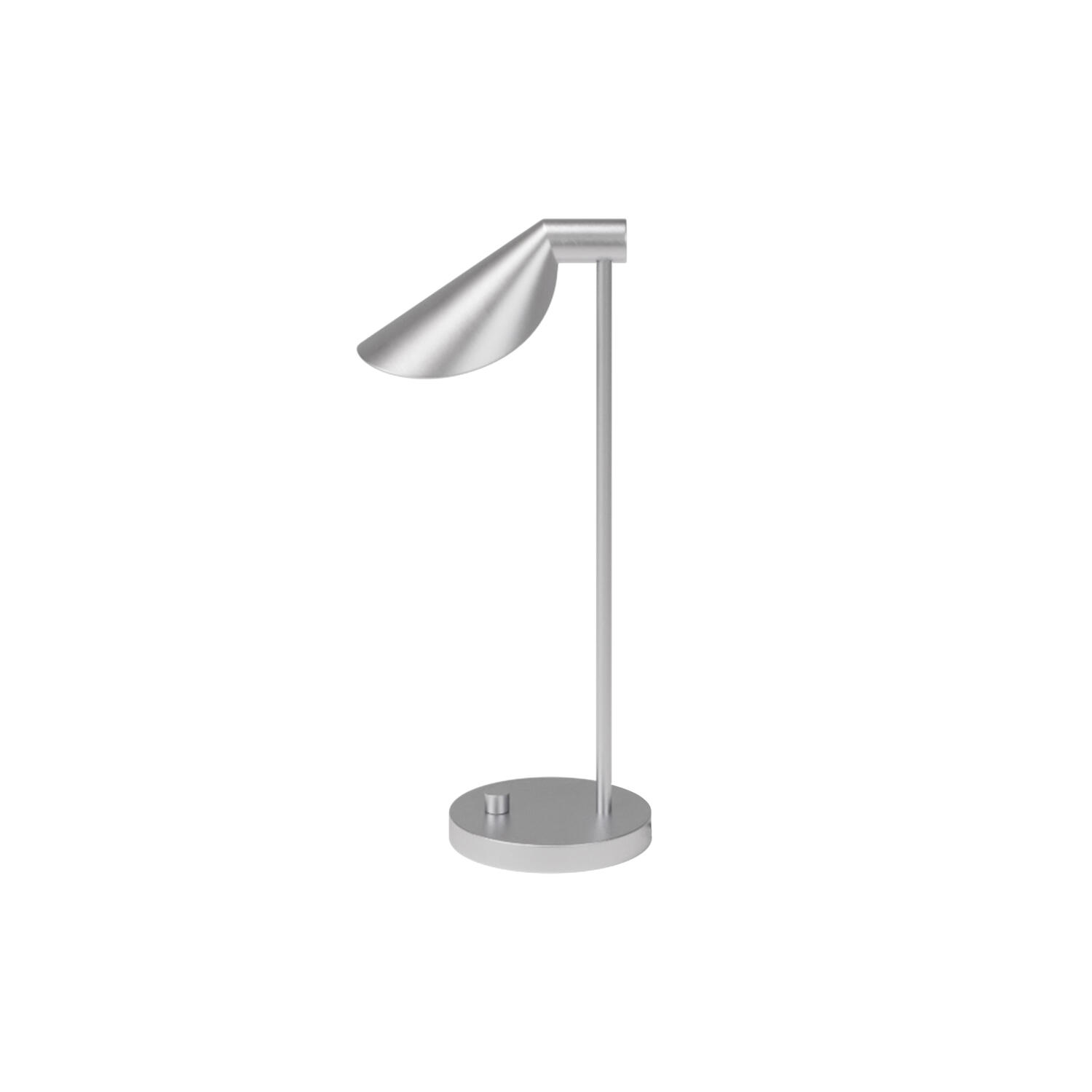 MS022 bordlampe, polished steel