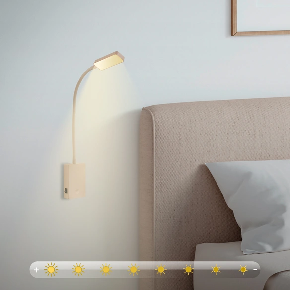 Leuchte, LED Leseleuchte, 2 W, beige