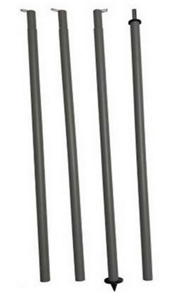 Mat acier ø50 mm pour voile d'ombrage