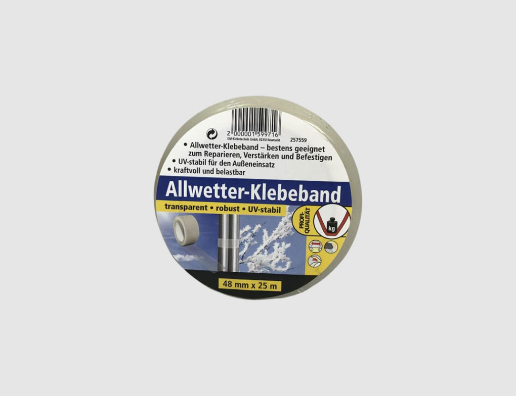 Allwetter Klebeband transparent