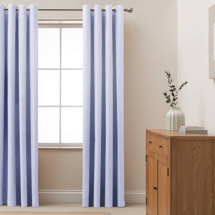 Habitat Blackout Eyelet Curtains - Lilac - 117x137cm