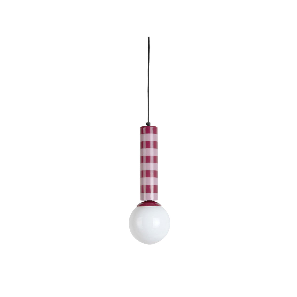 Leitmotiv hanglamp Rayado - paars - 12x12x38cm