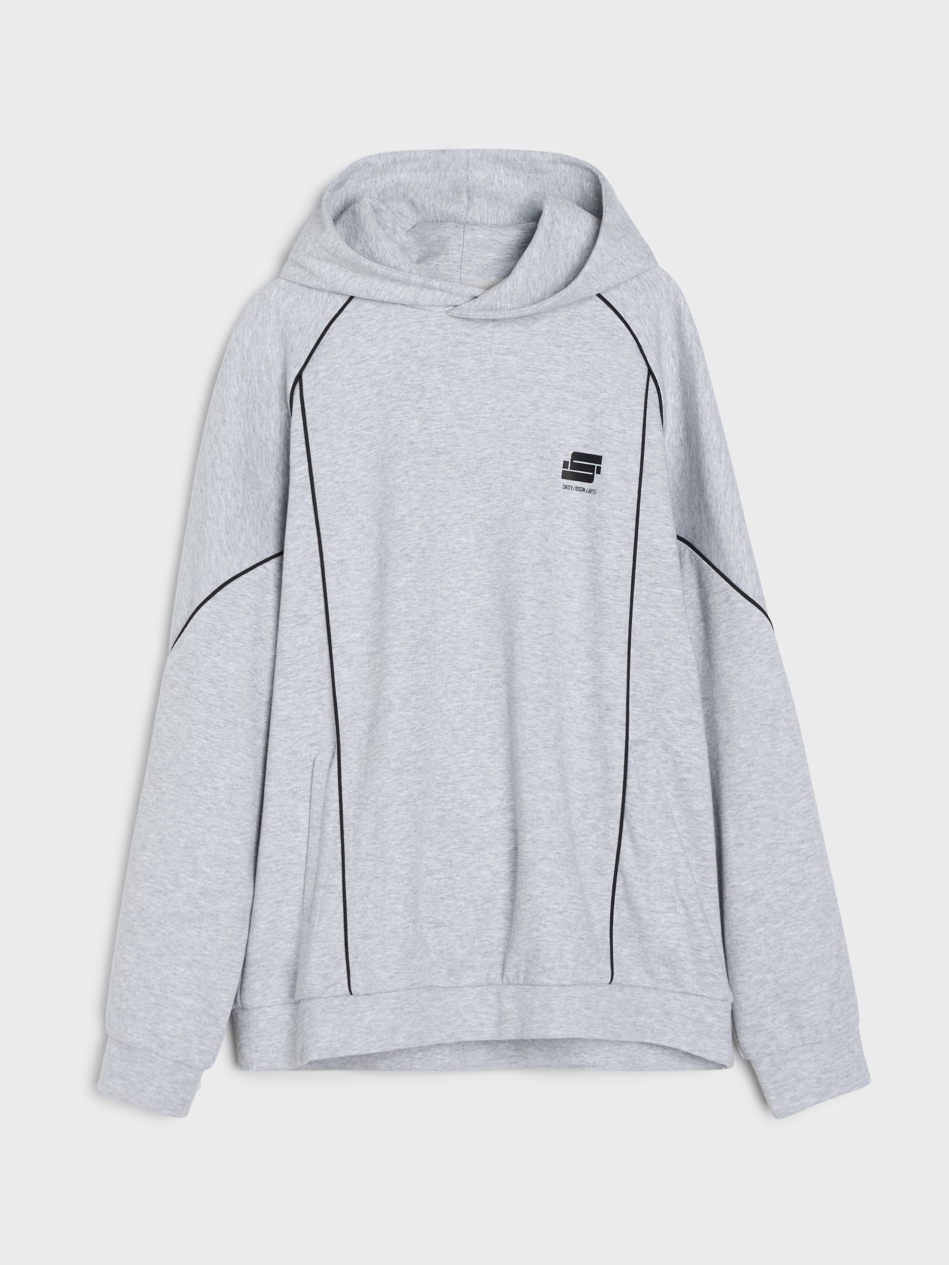 Bluza hoodie z kontrastową lamówką