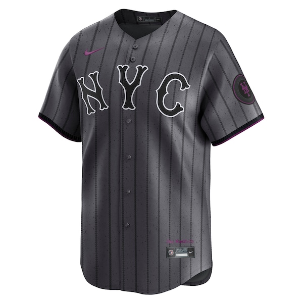 Francisco Lindor New York Mets Nike City Connect Limited Jersey - Gray