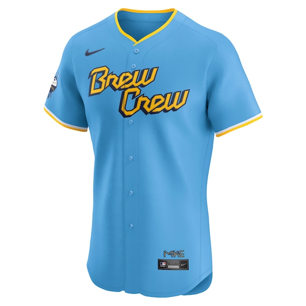 Milwaukee Brewers Nike City Connect  Elite Jersey - Powder Blue
