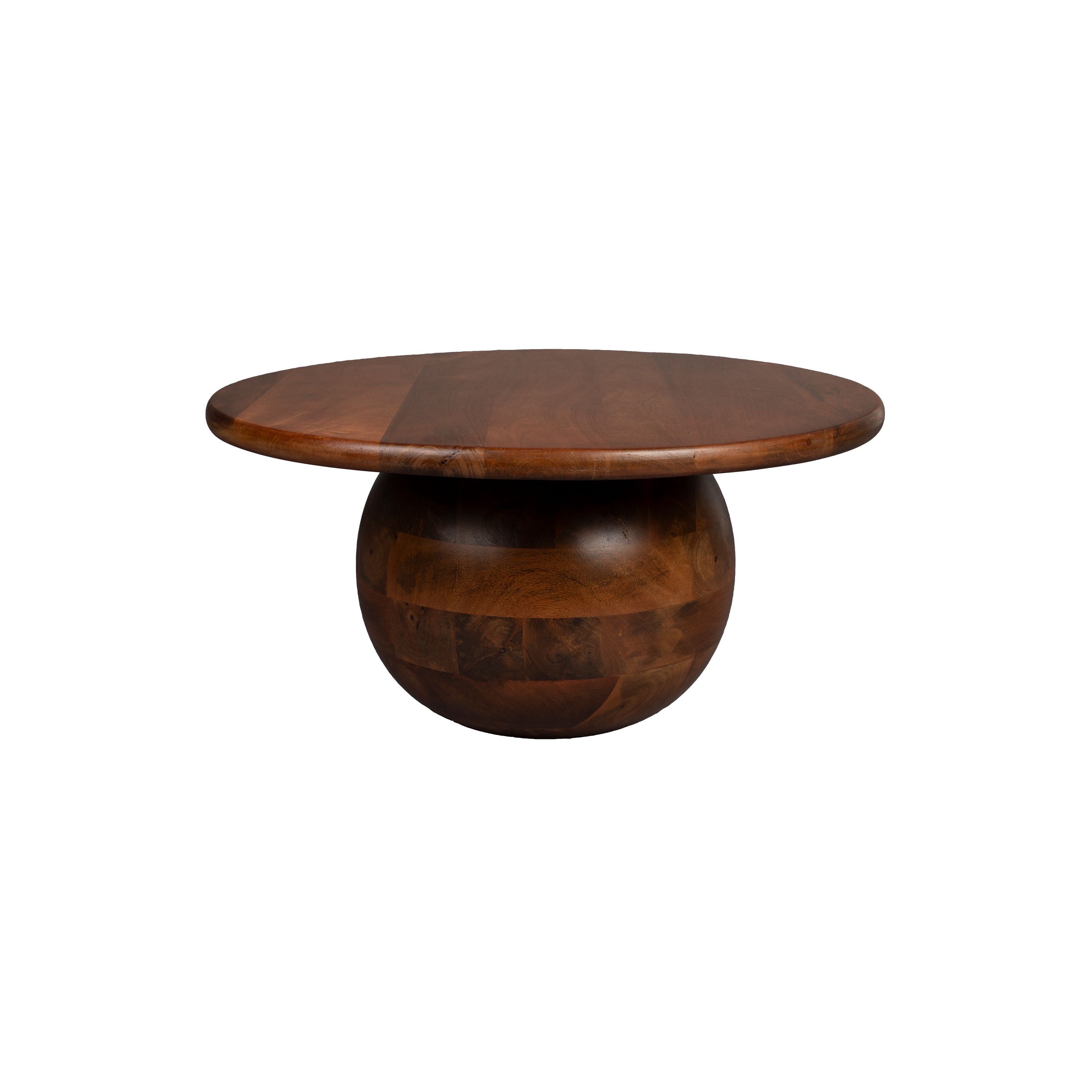 Dutchbone Oblivian Salontafel Rond 70 cm Mangohout - Bruin