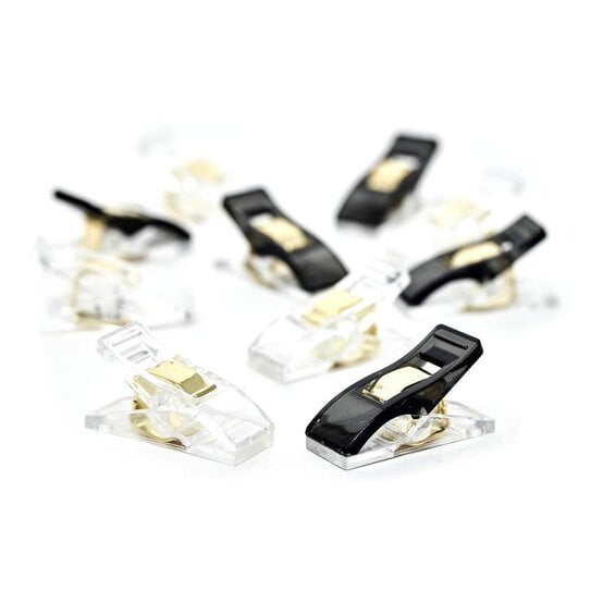 Hemline Gold Fabric Quilting Clips 30 Pack