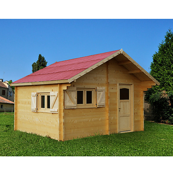Abri de jardin24.96 m2 bois naturel Habrita CZ 5040.02