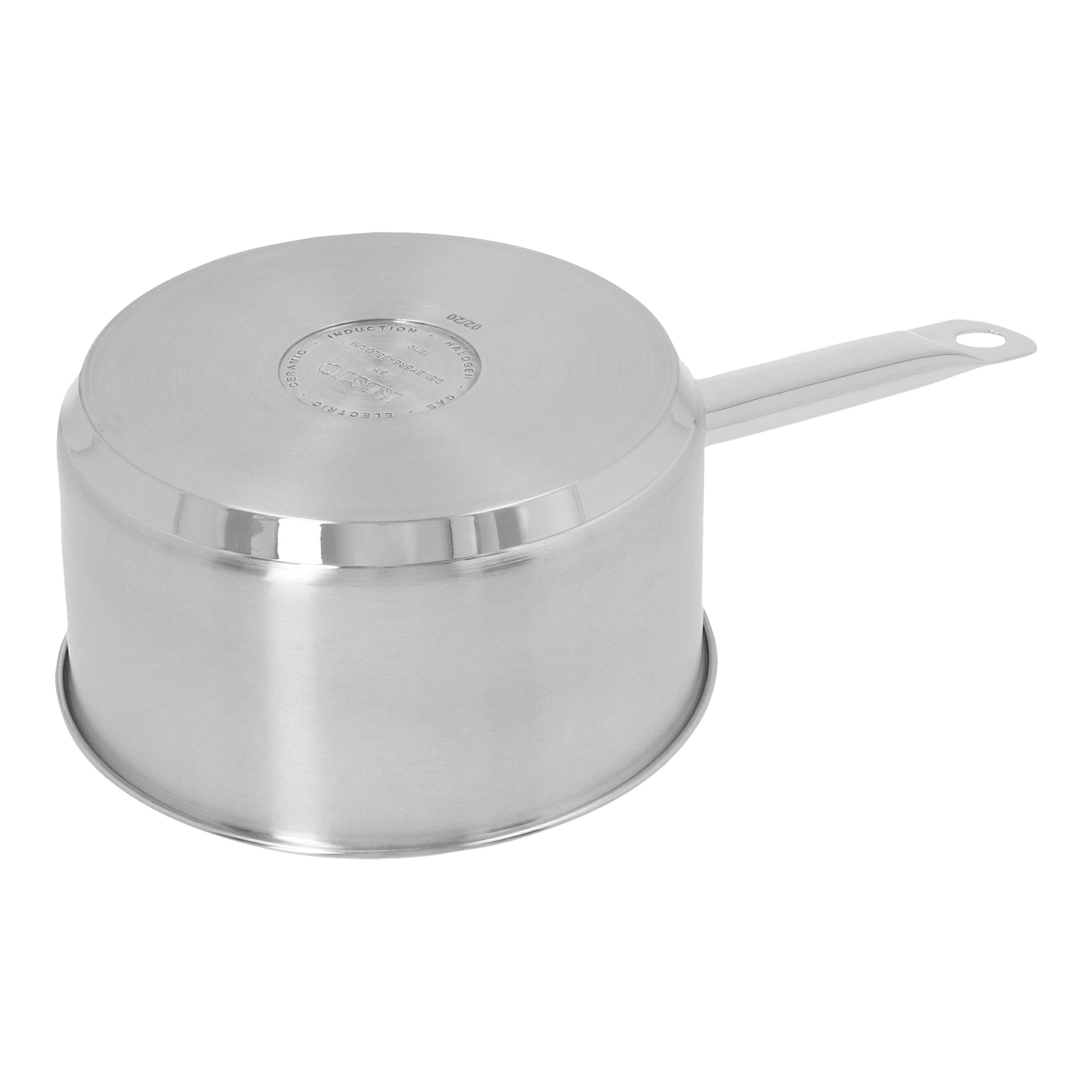 16 cm 18/10 Stainless Steel Saucepan with lid silver