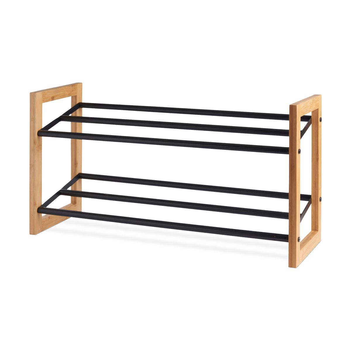 Lisomme Sten houten schoenenrek bamboe - 65.5 x 23 cm