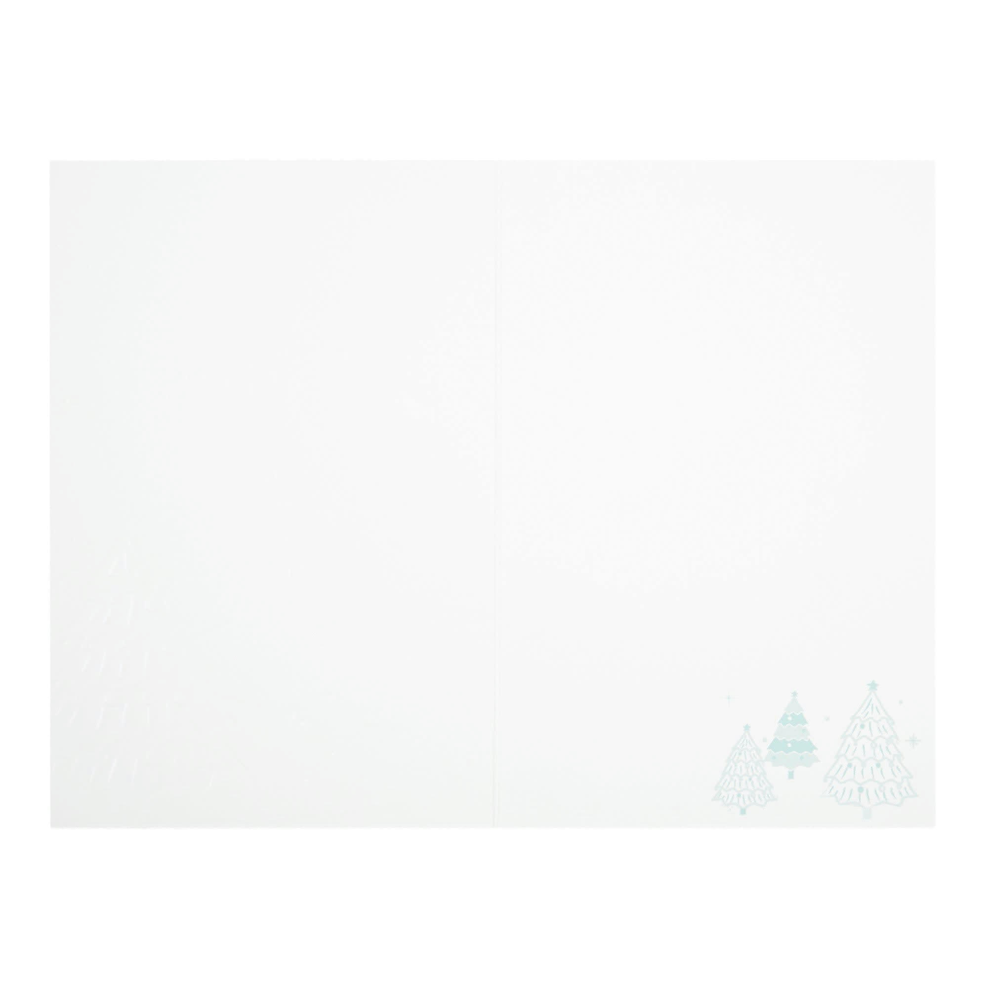 - Carte De Vœux Céleste Sapin Enneigé