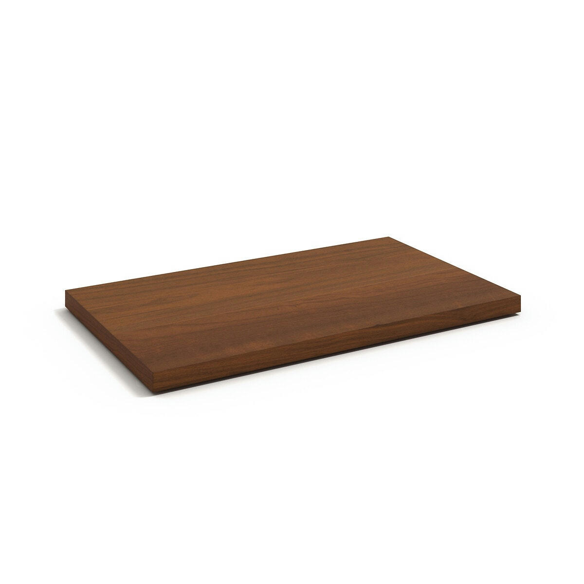 Lot de 2 étagères L60cm plaqué noyer, Johanez