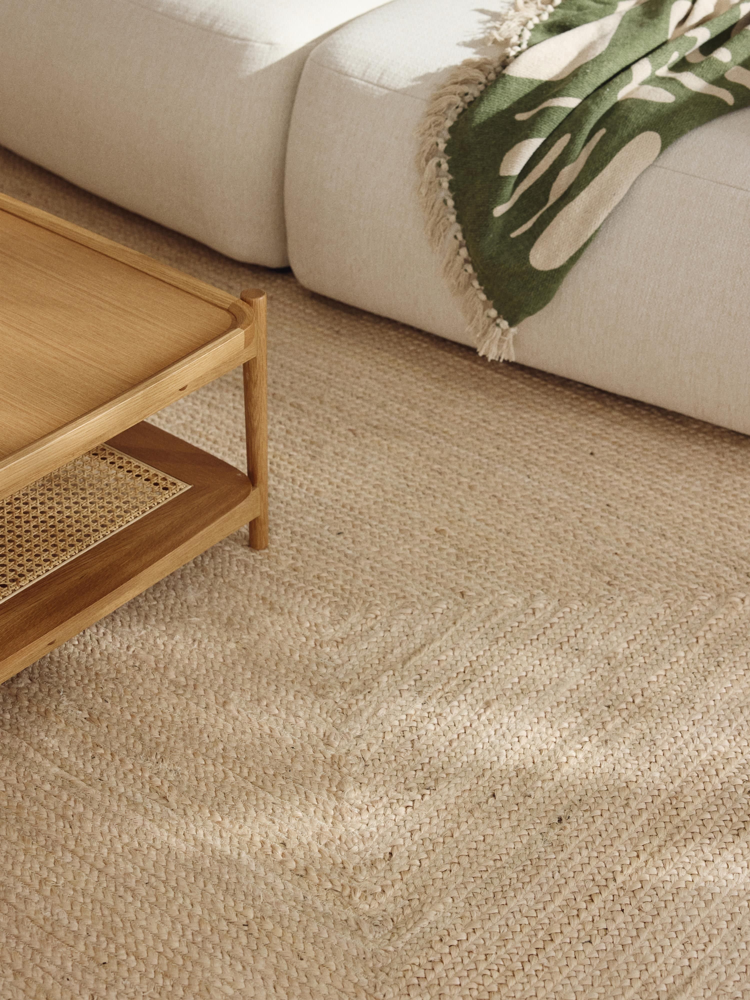Handgefertigter Jute-Teppich Sharmila