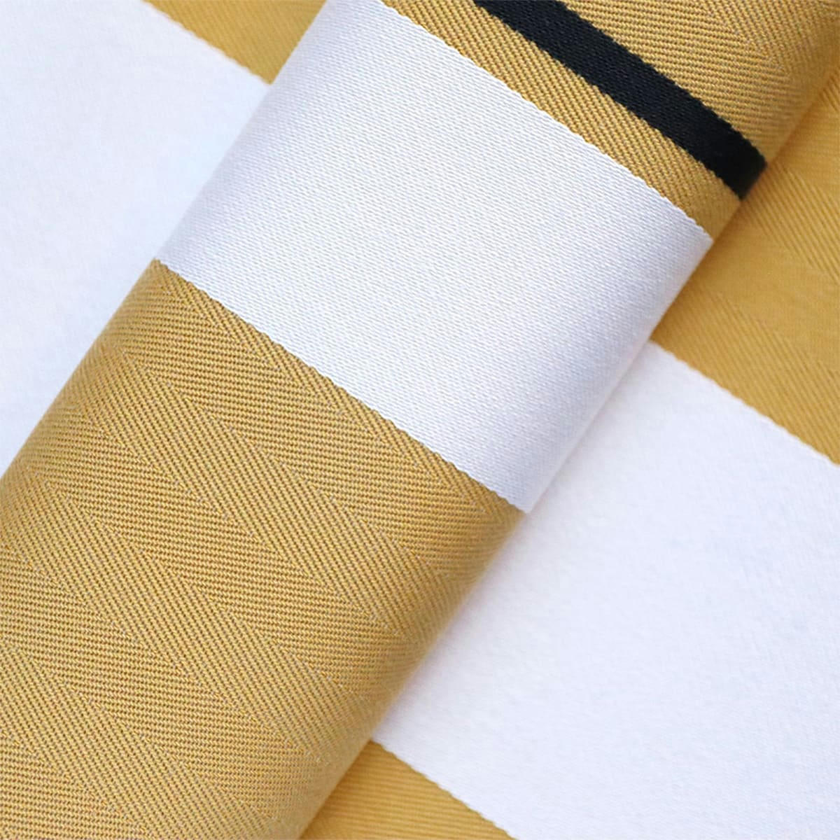 DONIBANE - Serviette de table coton Jaune 50x50 cm