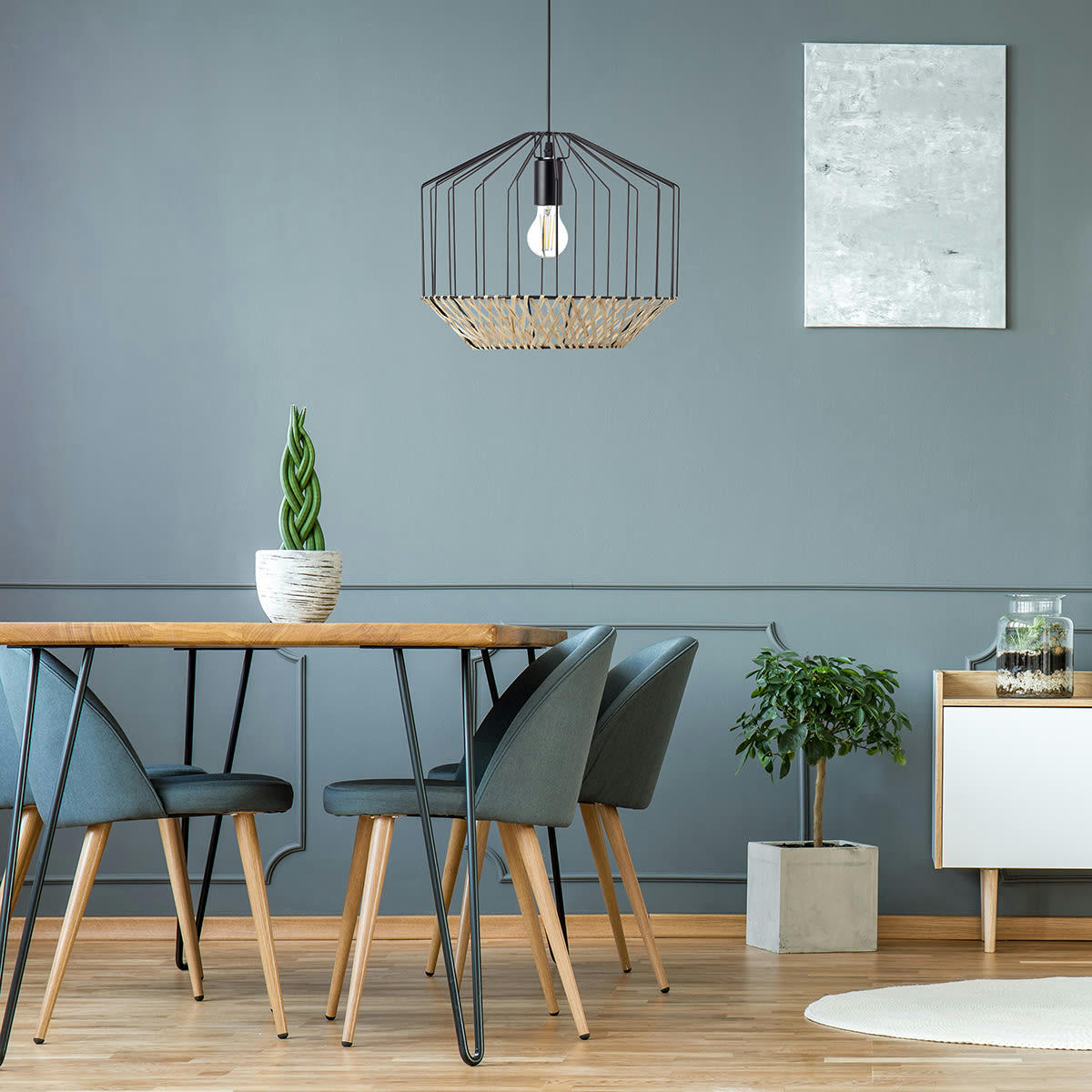 TEMPLO - Suspension en métal noir