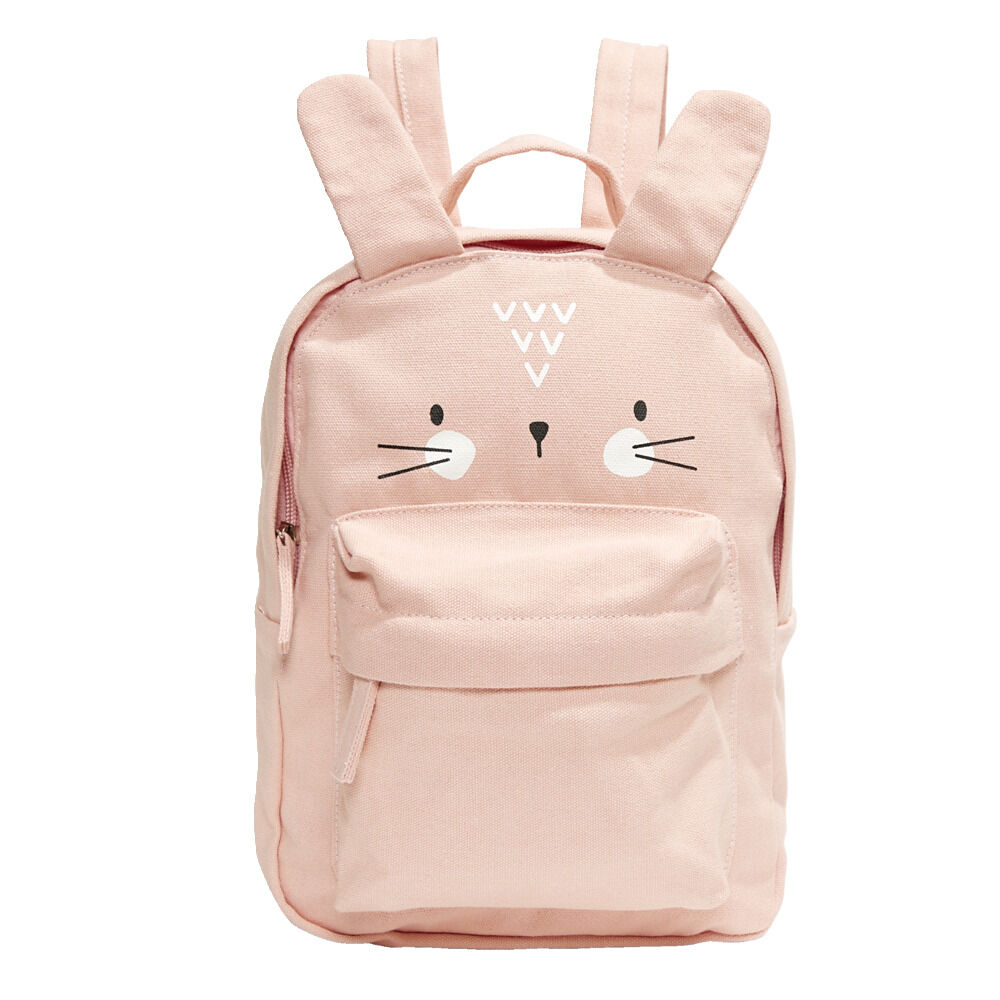 Sac à dos enfant design animal 21x9xH28,5cm - 2 modèles lapin ou éléphant
