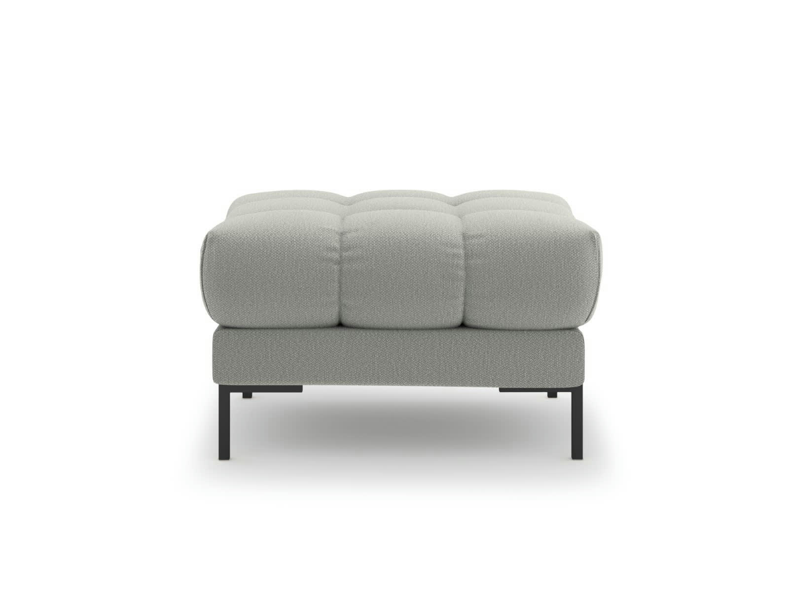 MAMAIA - Pouf 1 place en tissu structurel gris clair