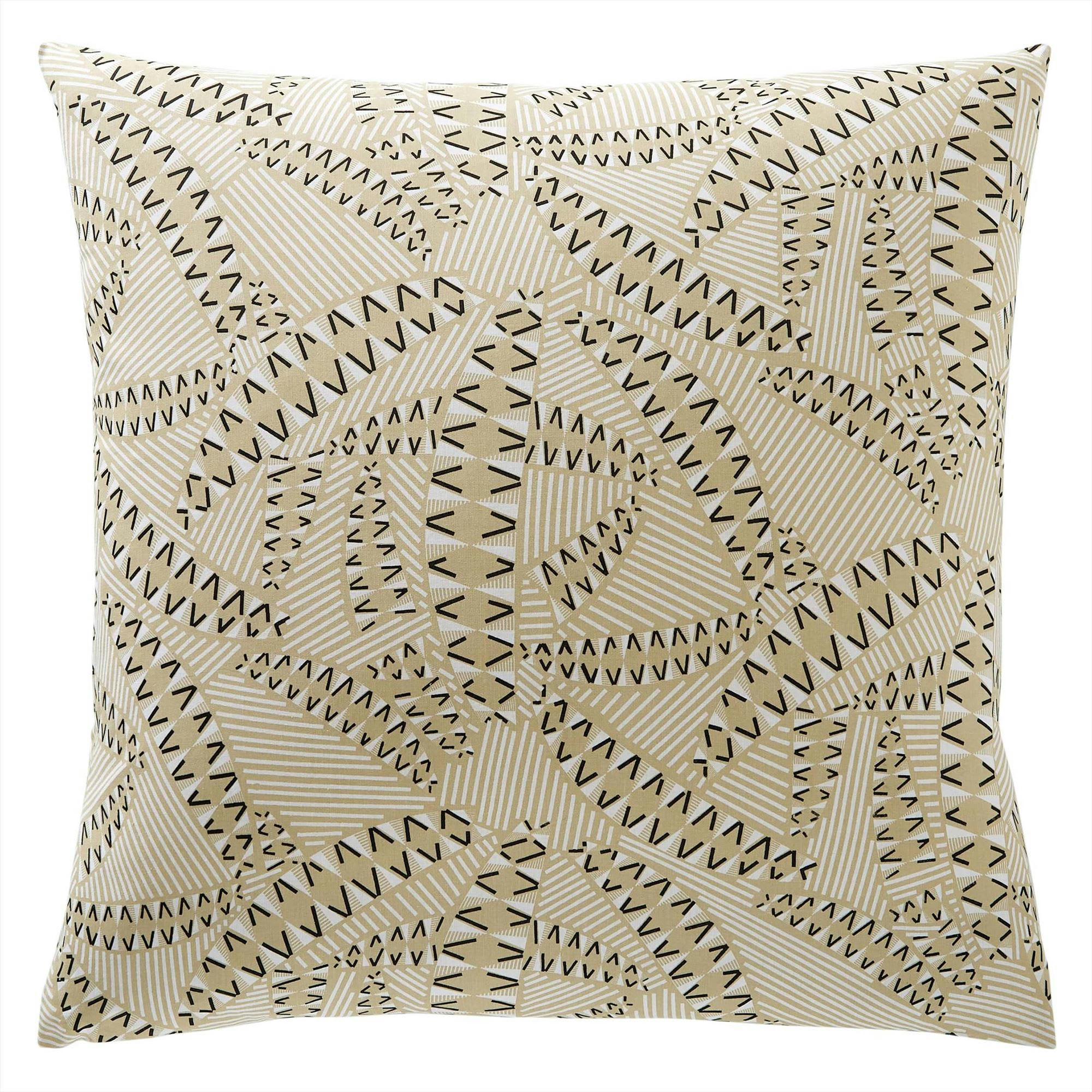 DUNES - Taie sac 65x65 beige en coton