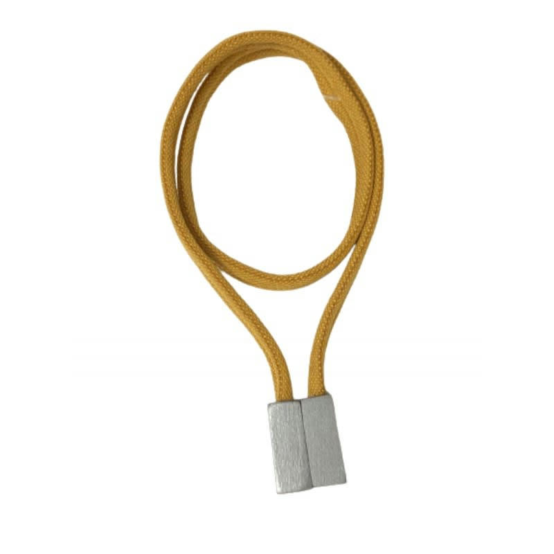 JONQUERA - - Embrasse rideaux textile aimantée sans perçages - Moutarde