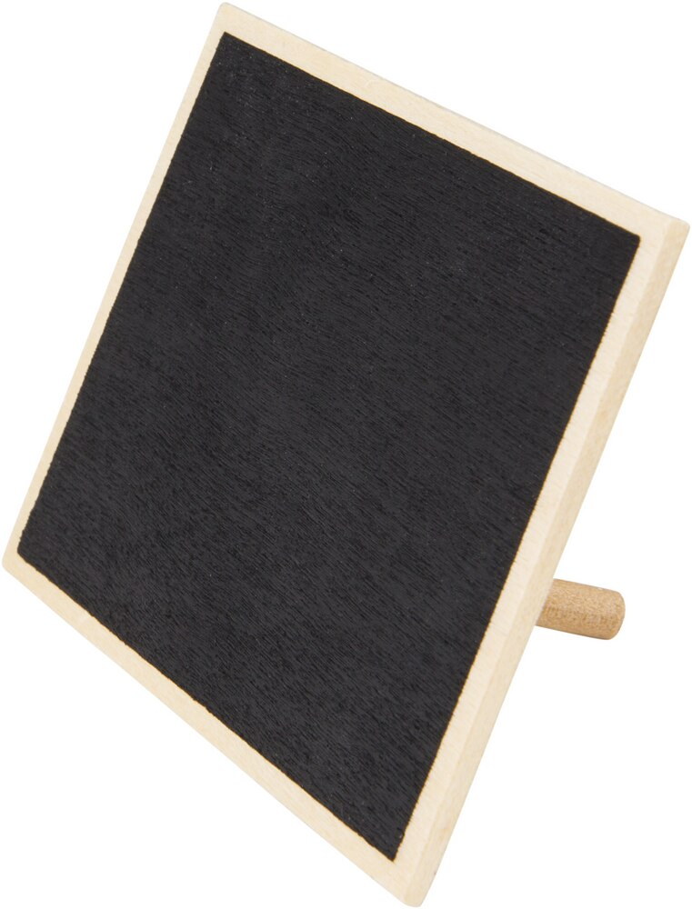 Chalkboard Wood Stands, Birthday Parties, More, Black, 3 1/2-in x 6 1/2-in, 8-pk