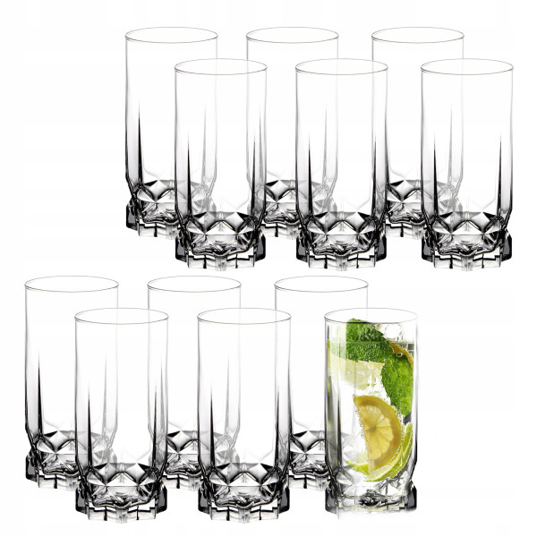 KADAX Szklanki wysokie 325 ml, 12 szt.