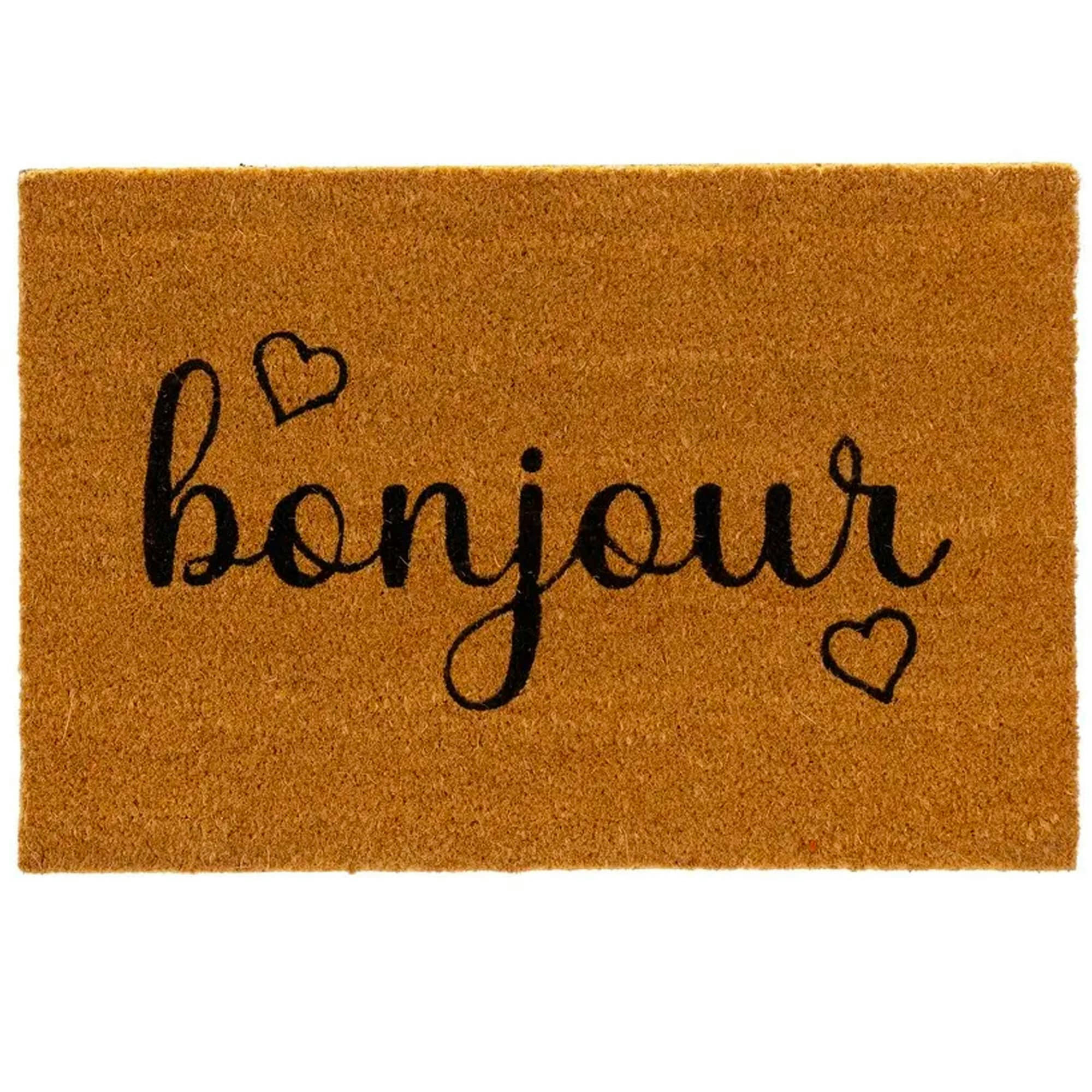 - Paillasson coco Bonjour 60x40x1.5cm