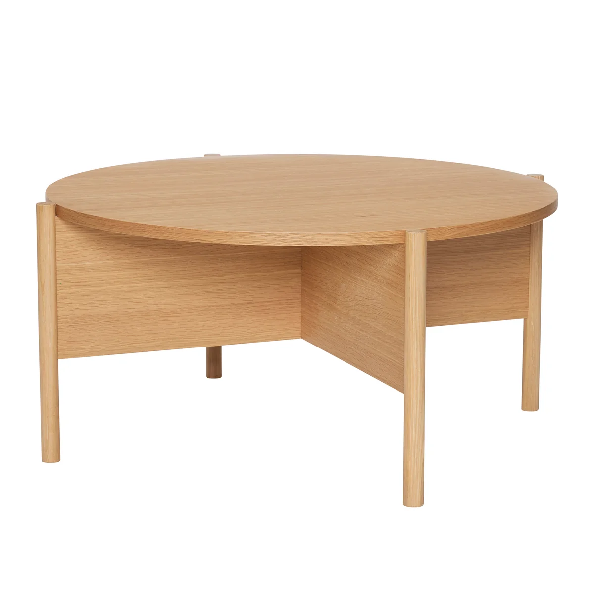 Hübsch Interior - Heritage Beistelltisch, Ø 86 cm, Eiche