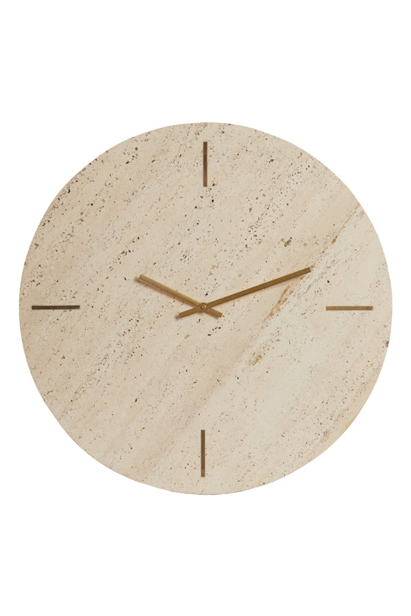 Light & Living - Klok JENAY - 43x1.5x43cm - Bruin