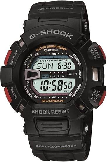 Casio G-Shock Mudman Super Dual Illuminator Men's Quartz 52mm Digital Watch G9000-1V
