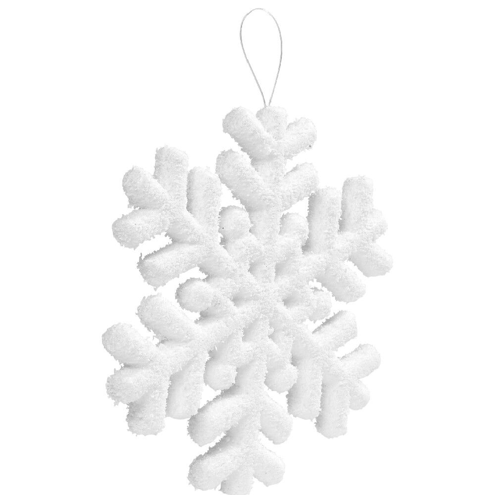 Flocon de neige blanc à suspendre Ø20 cm
