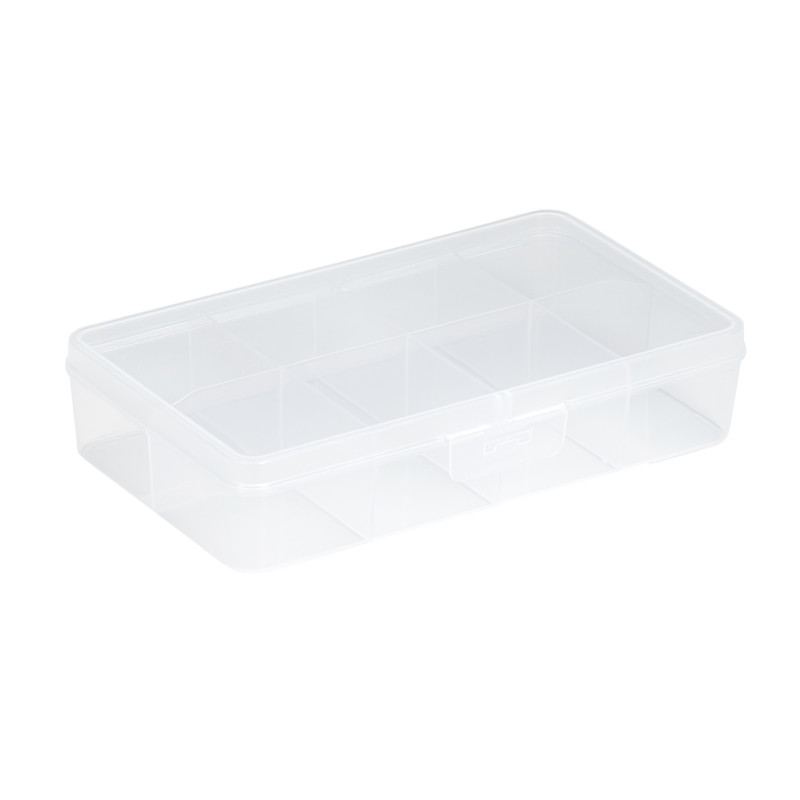 Box de rangement Q-line avec 8 compartiments transparent SUNWARE