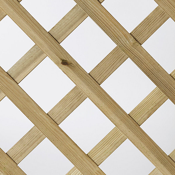 Panneau treillis ajouré en pin en forme d'arc l.90 x H.180 cm