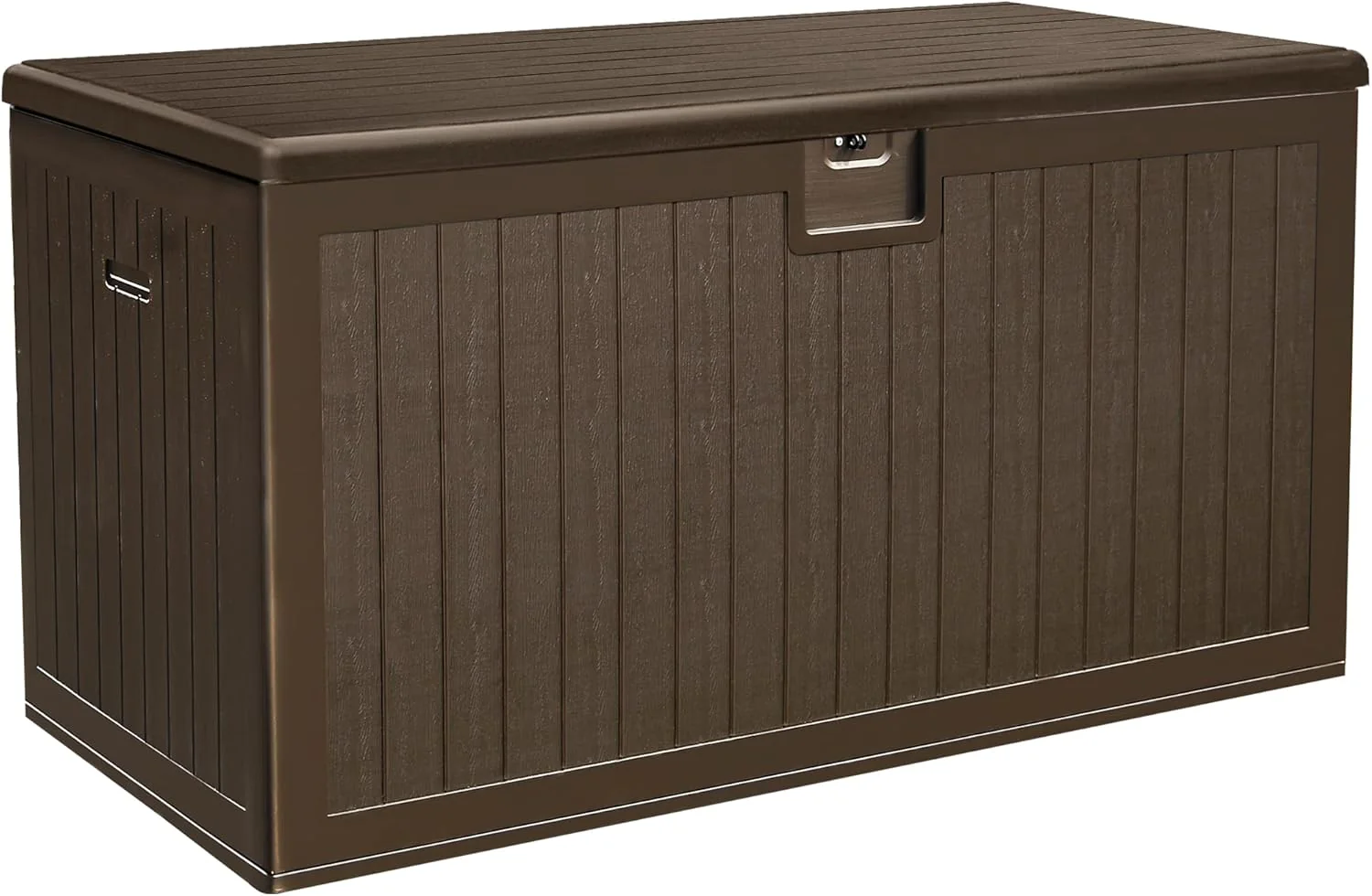 150 Gallon Double-Tier Outdoor Storage Box, Waterproof & Lockable