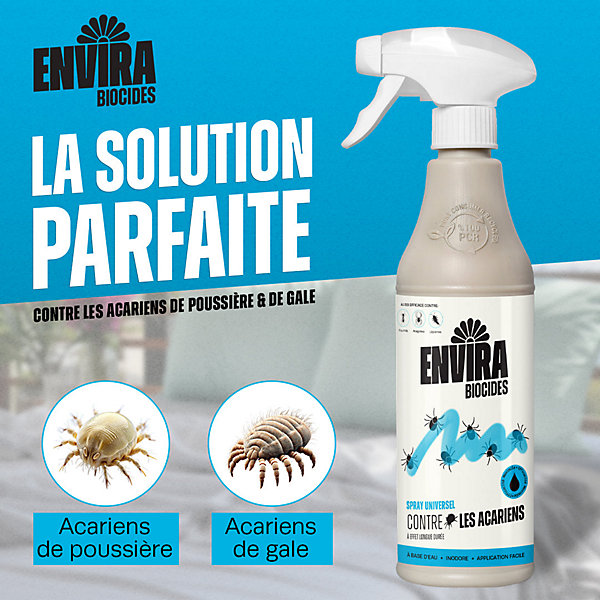 Envira Spray Anti-Acariens avec Pulvérisateur a Pression - Protection Rapide et Efficace 5L   pulvérisateur à pression