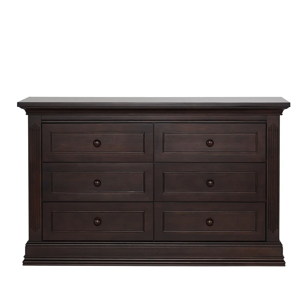 Suite Bebe Dakota 6 Drawer Double Dresser- Espresso