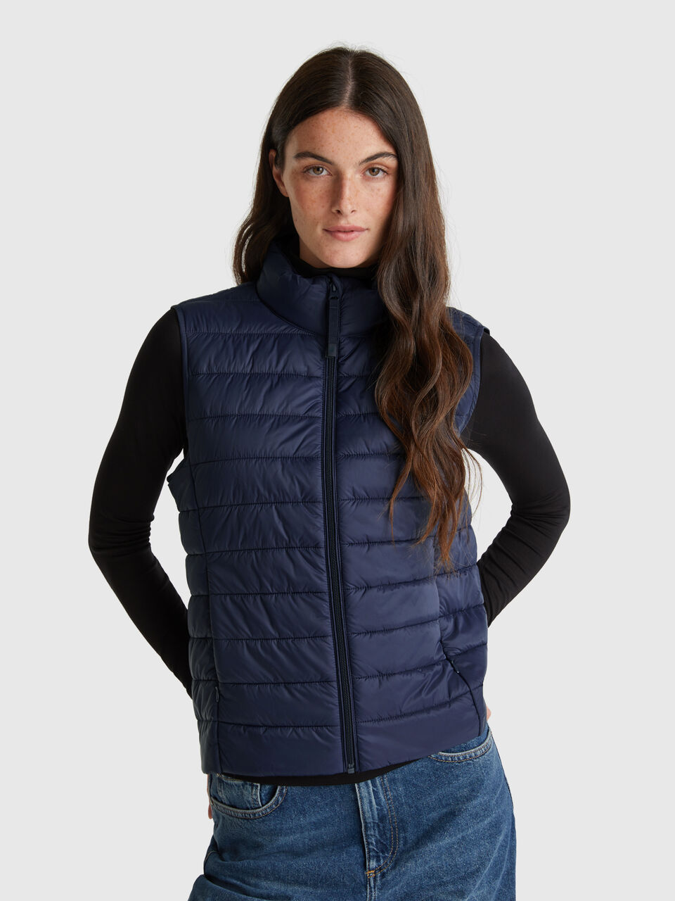 Slim fit padded vest