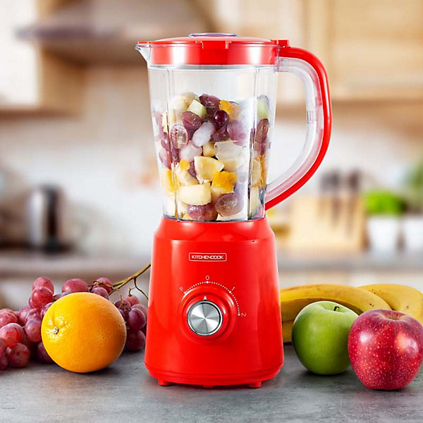 Blender 1.5l Avec 2 Lames Inox B5turbo Rouge Kitchencook